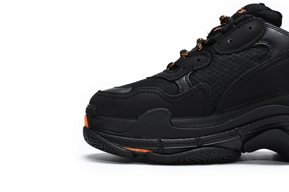 Balenciaga Triple S Black Orange 536737 W2FA1 9188