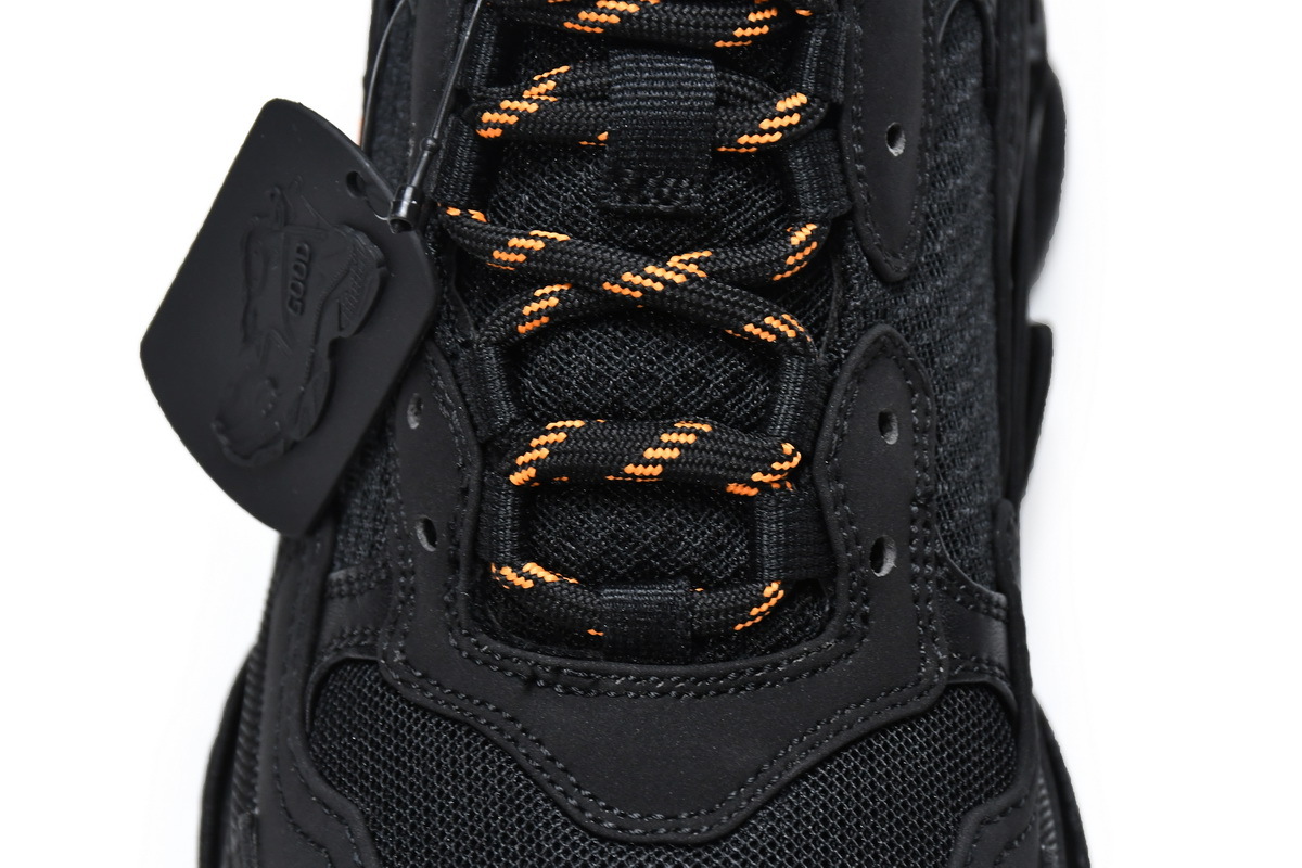 Balenciaga Triple S Black Orange 536737 W2FA1 9188