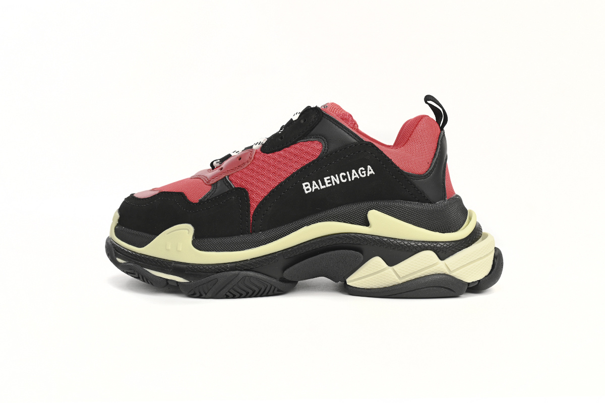 Balenciaga Triple S Black Red Grey 483513 W06E1 1006