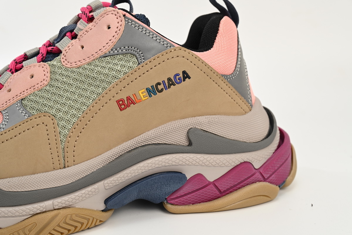 Balenciaga Triple S Grey Pink 490672 W09O5 1036