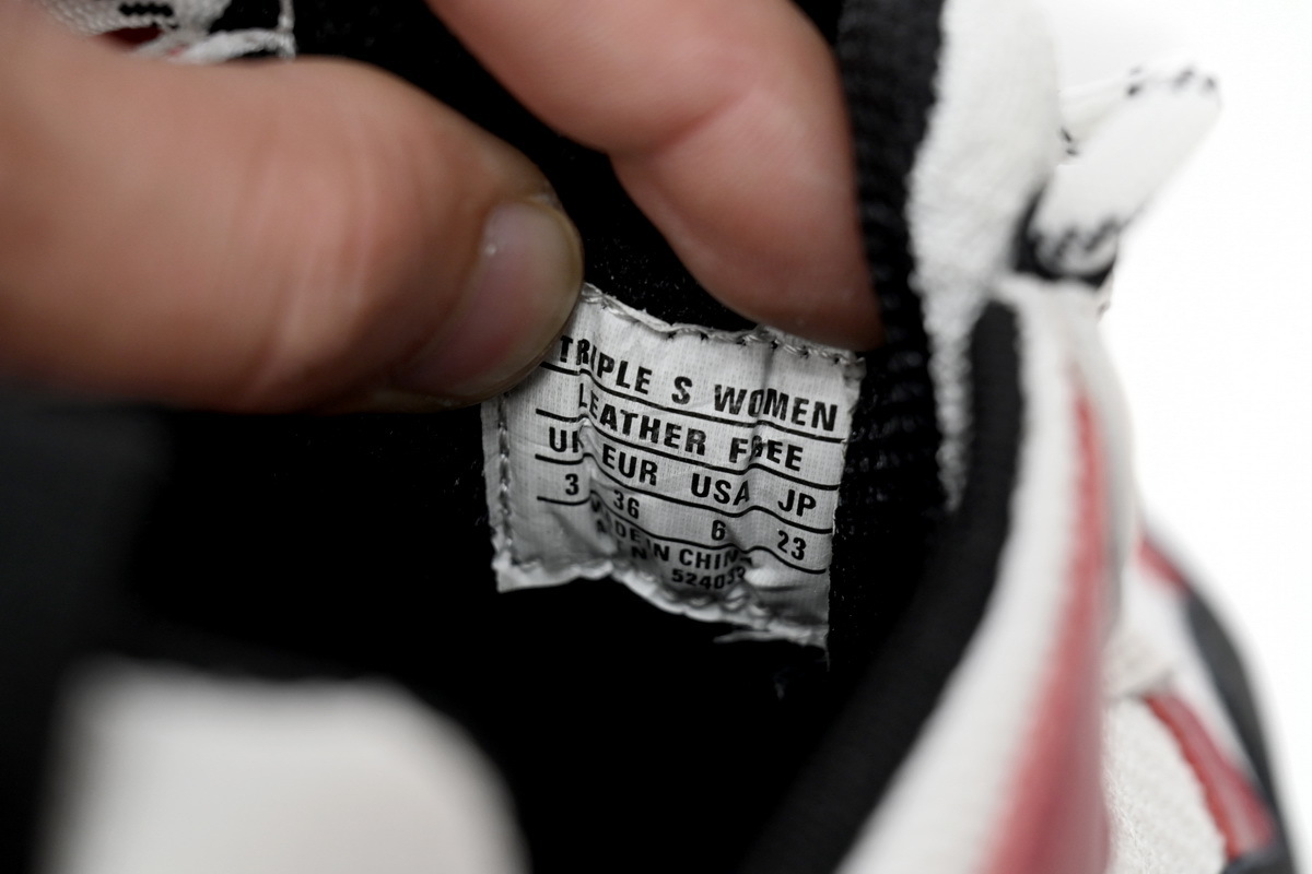 Balenciaga Triple S Triple White, red, and Green 524039 W090H 7078