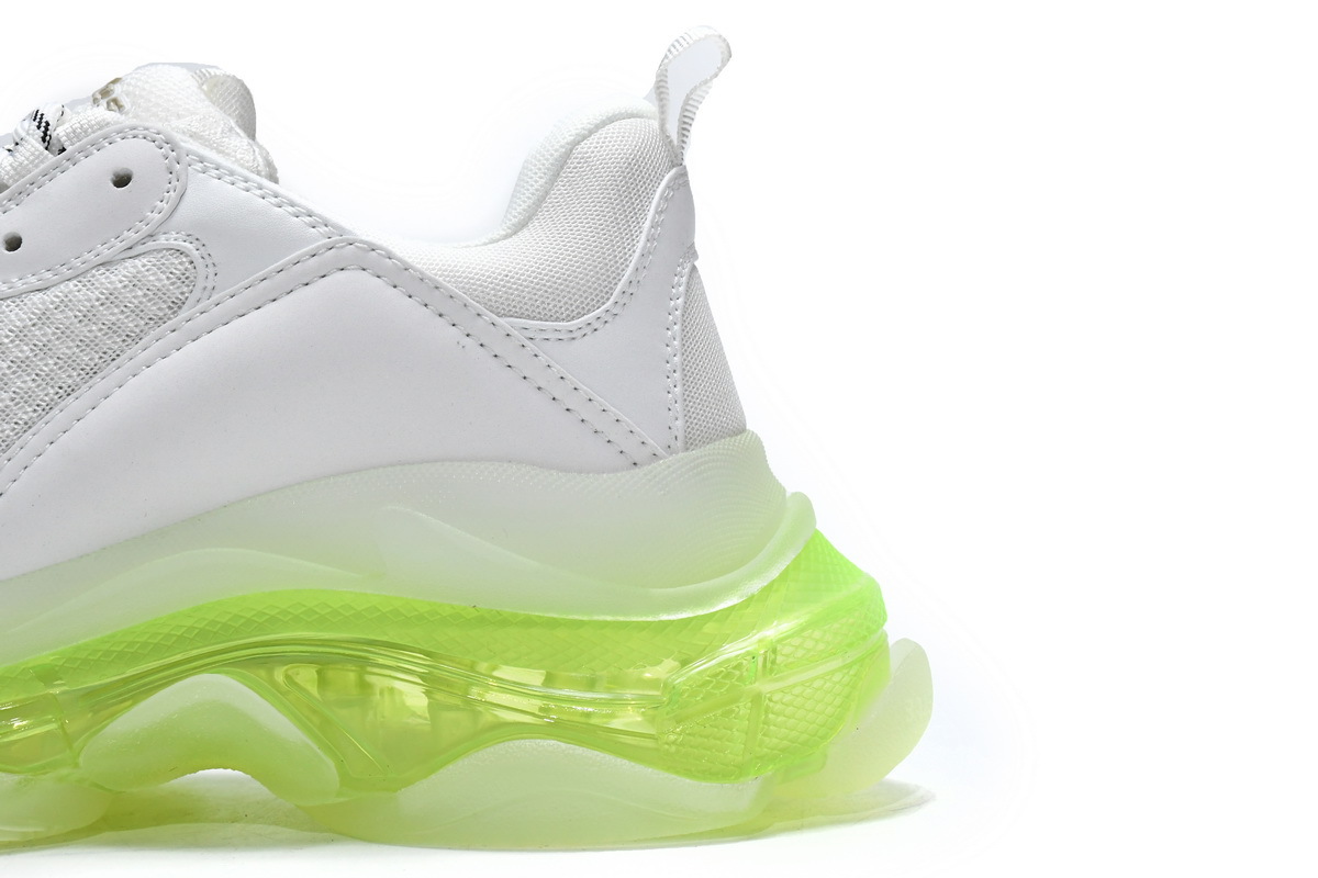 Balenciaga Triple S White Green 544351 W0901 9010