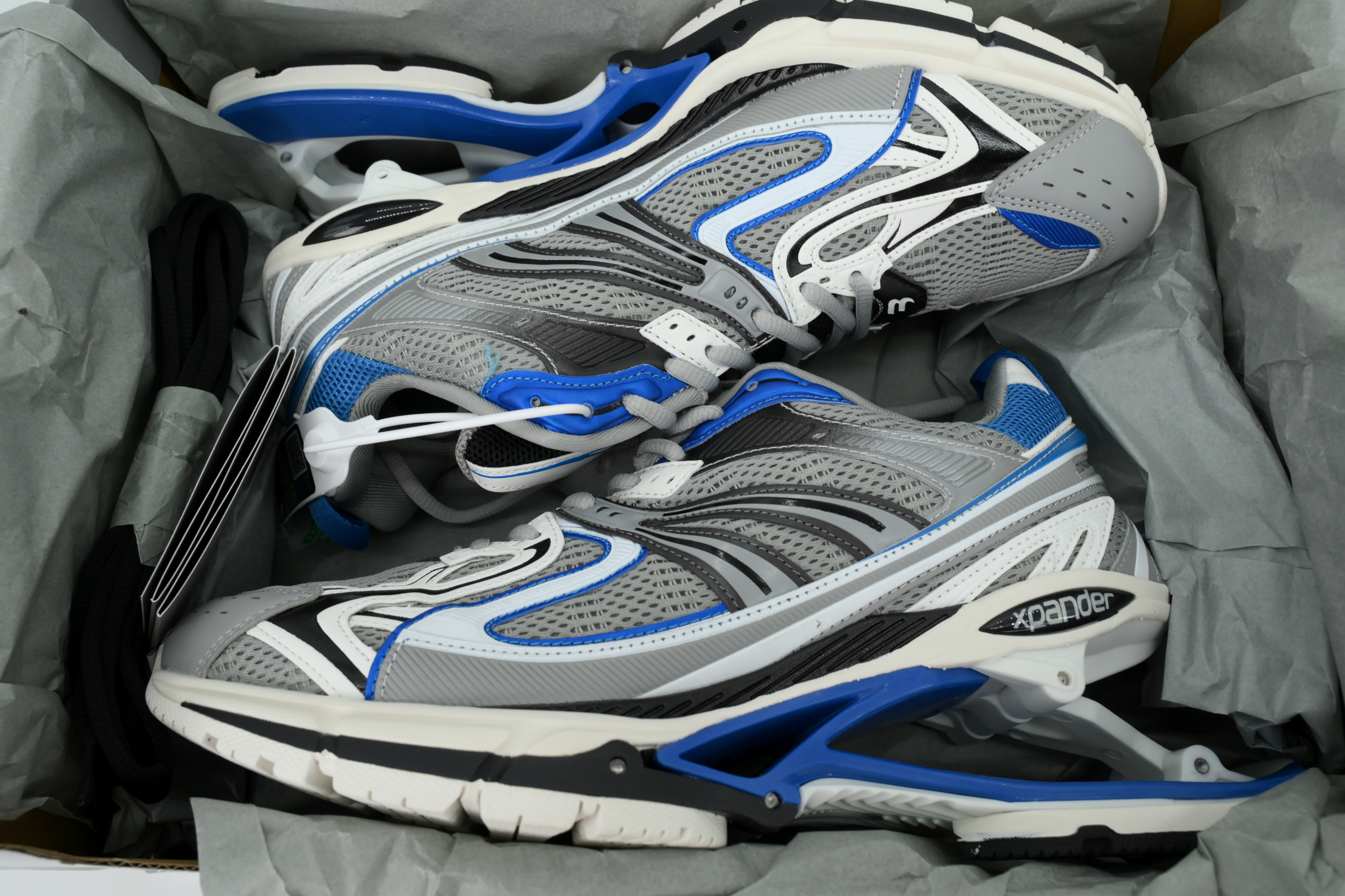 Balenciaga X-Pander Grey Blue  653871 W2RA4 4012