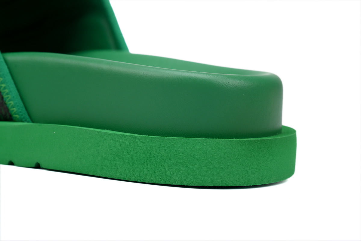 Louis Vuitton Miami Mules Green Slippers 1ACY0