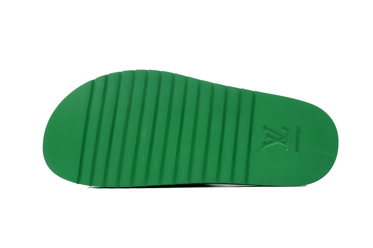 Louis Vuitton Miami Mules Green Slippers 1ACY0