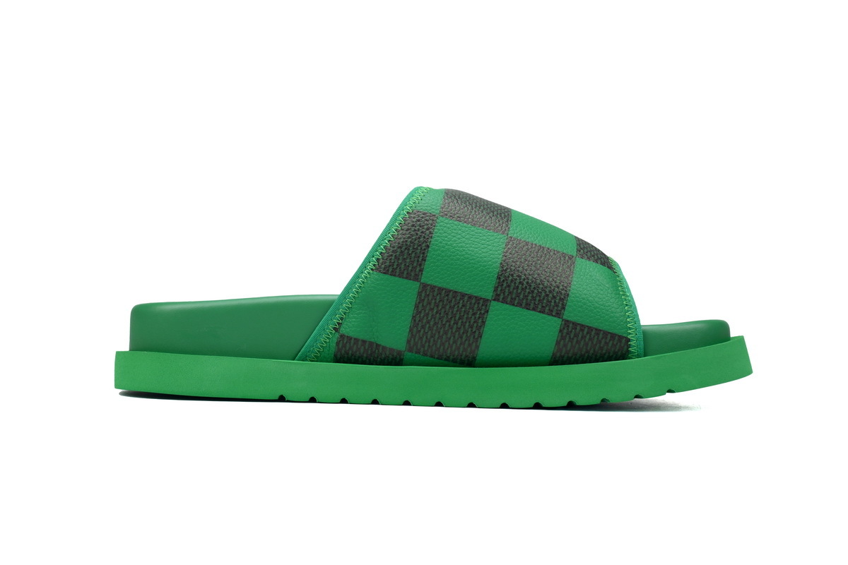 Louis Vuitton Miami Mules Green Slippers 1ACY0