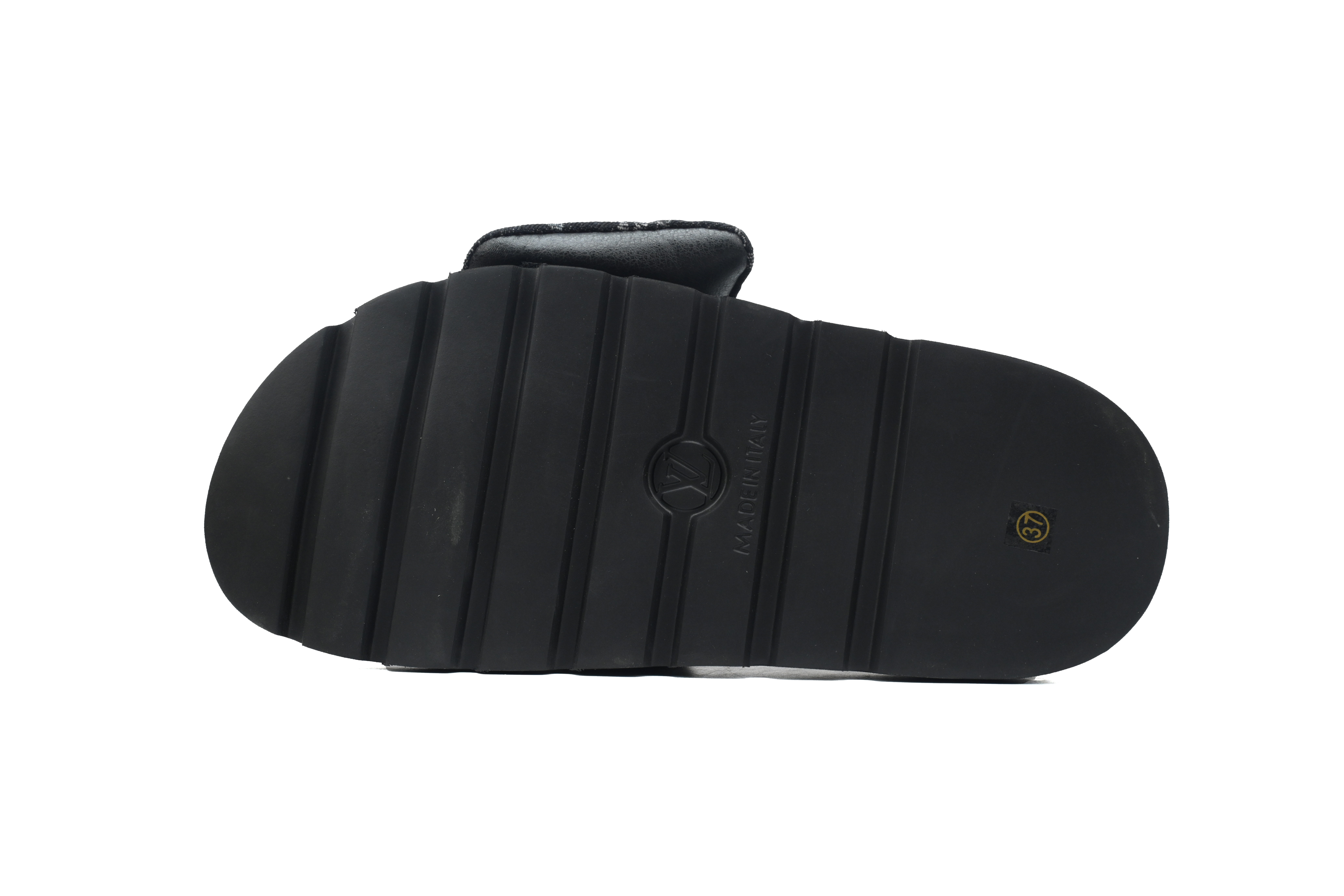 LOUIS VUITTON Pillow All Black Denim Slippers 1A9RZN