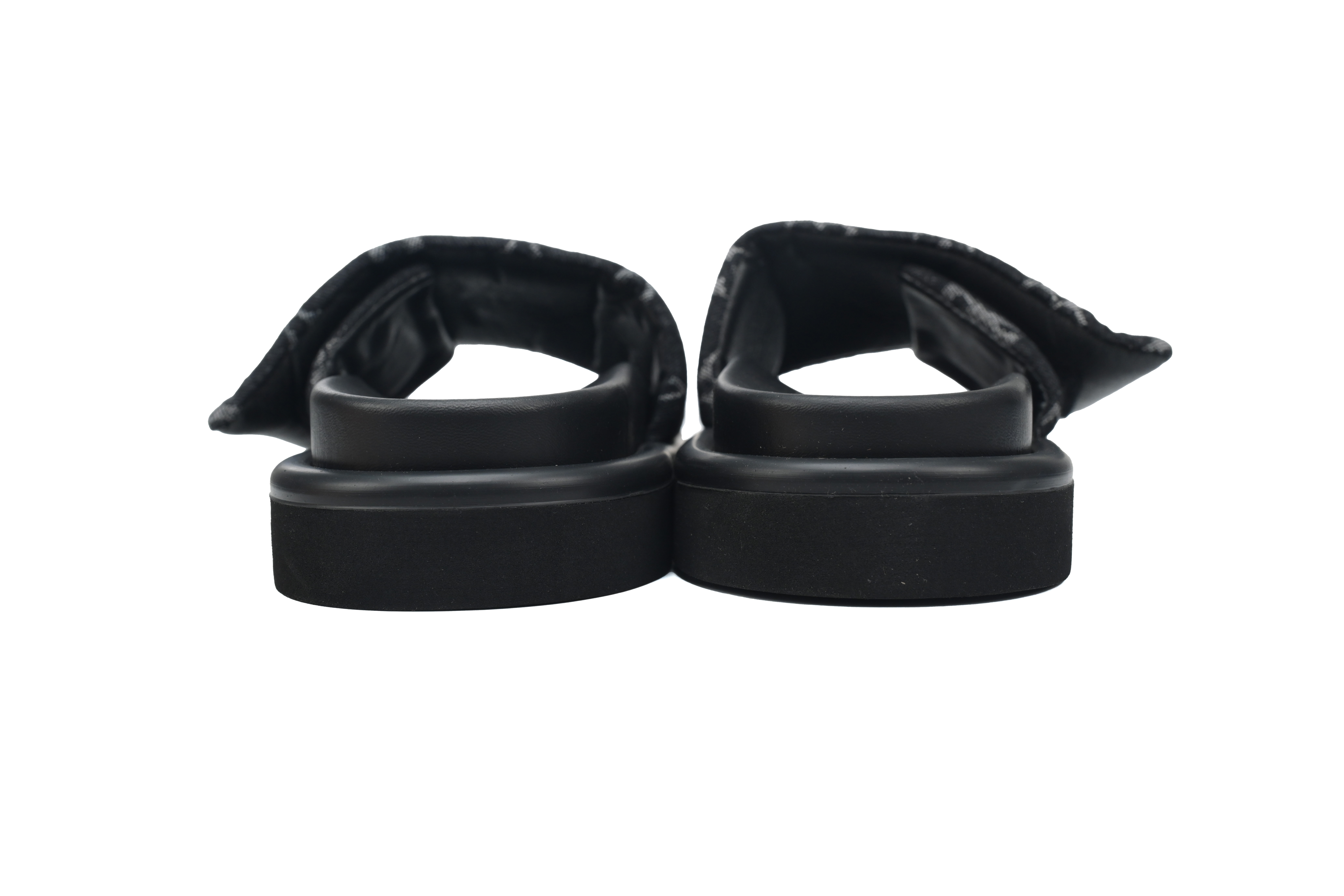 LOUIS VUITTON Pillow All Black Denim Slippers 1A9RZN