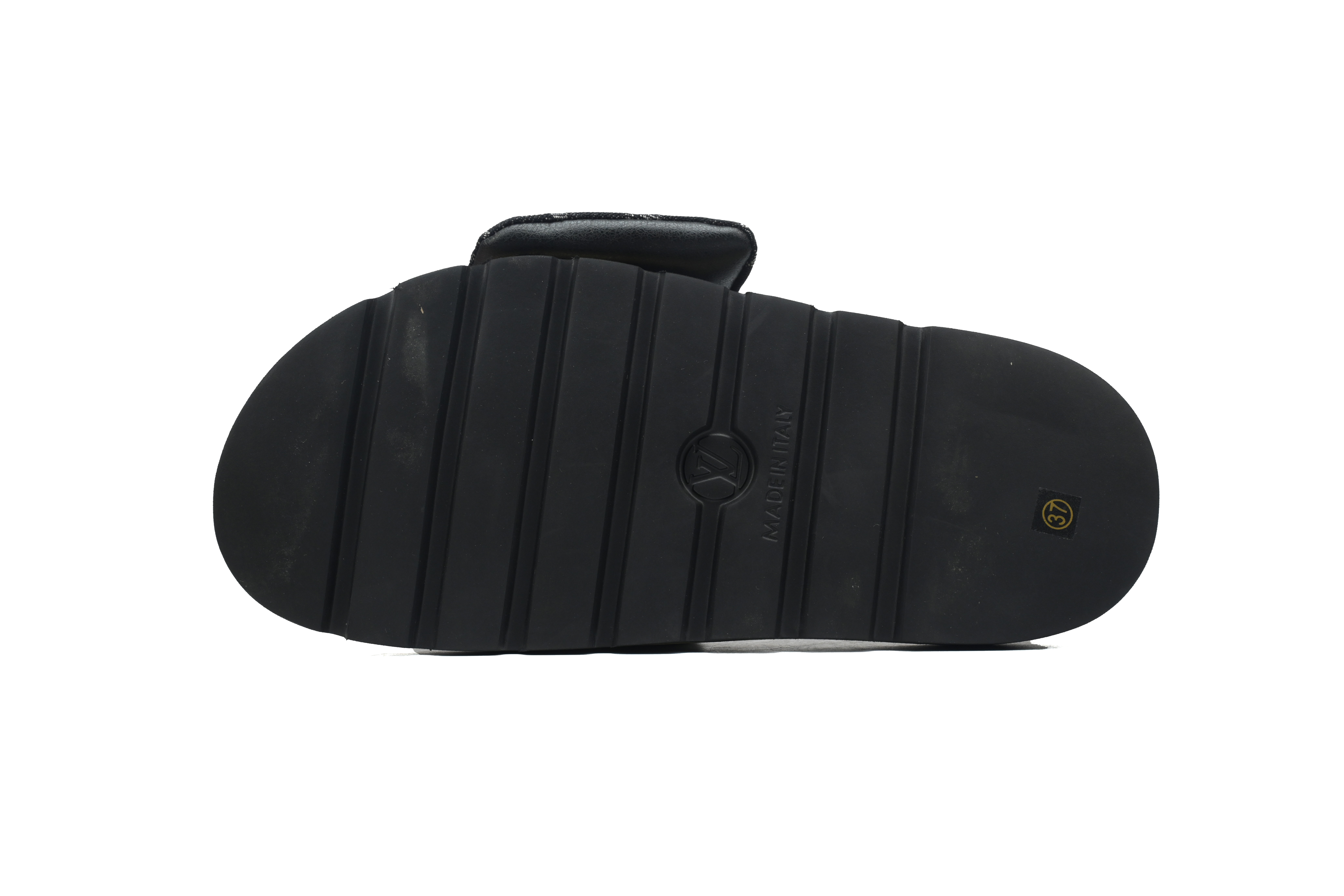 LOUIS VUITTON Pillow Noir Denim Slippers 1A9RZC