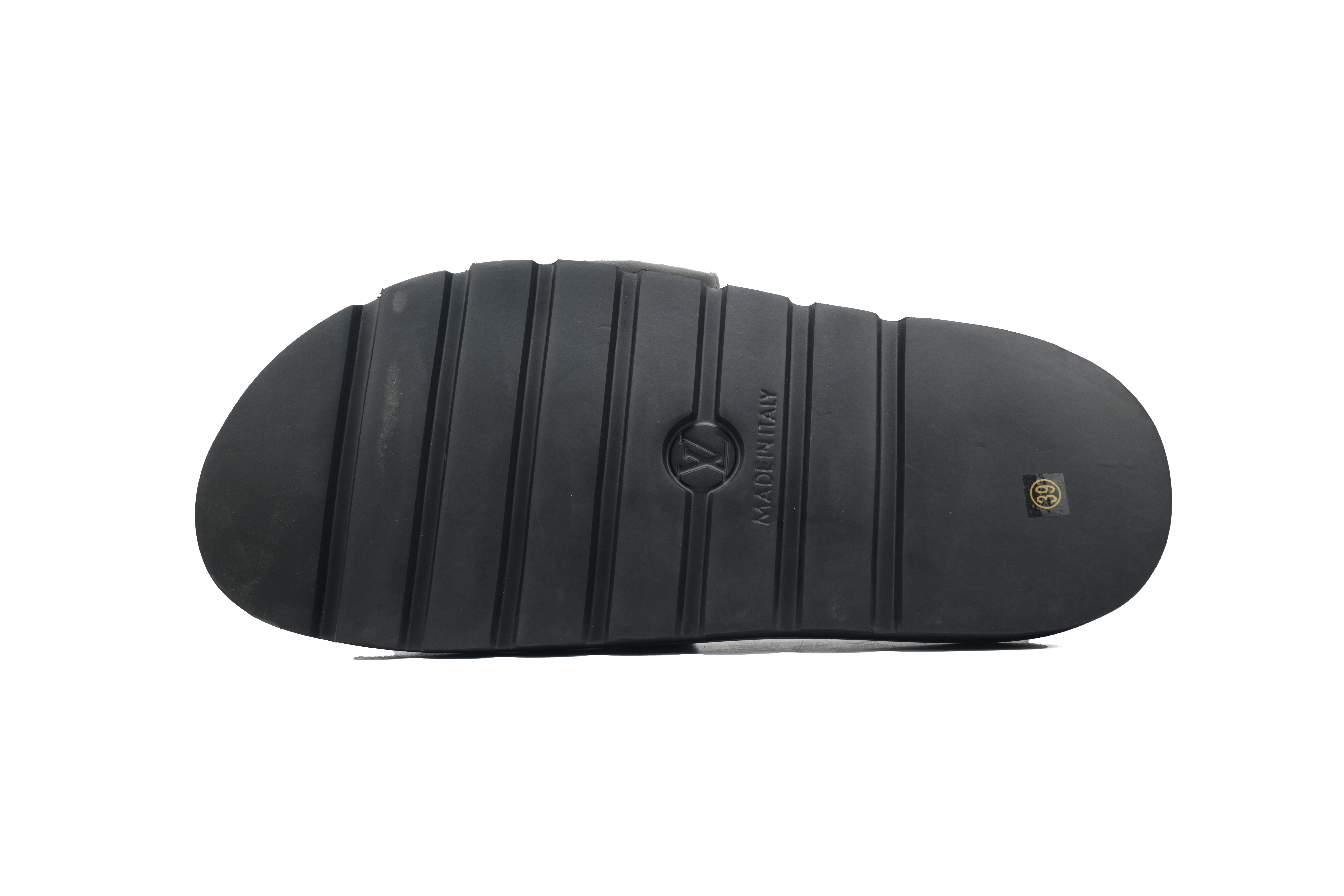 LOUIS VUITTON Pool Pillow Comfort Grey Slippers 1AGV0