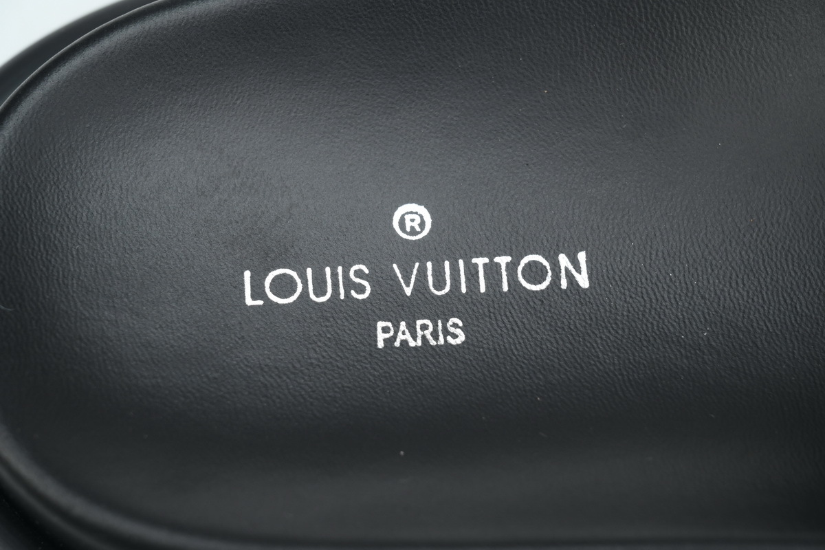 Louis Vuitton Pool Pillow Flat Comfort Mule Blue Slippers 1AGUZ