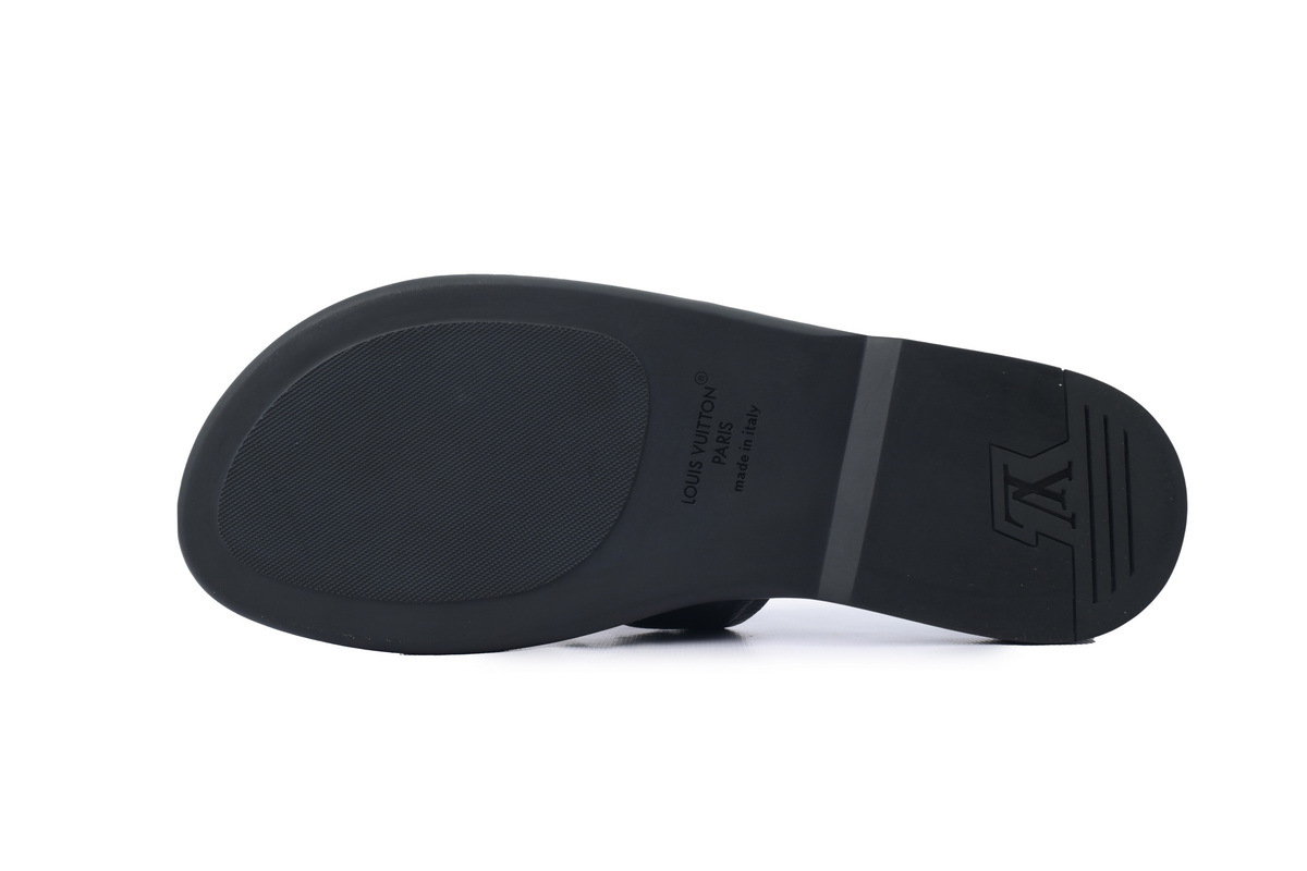 Louis Vuitton Slippers Oasis Black Embossing 1ACHJ7