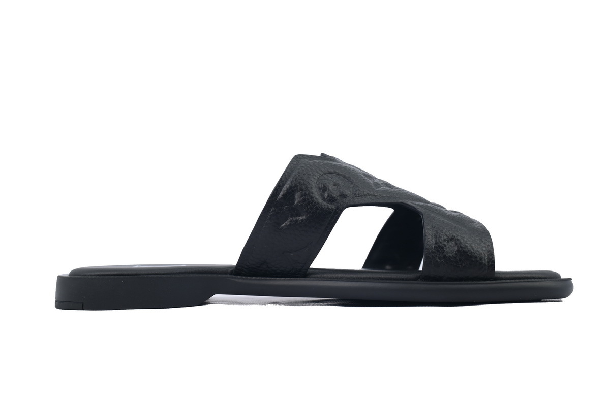 Louis Vuitton Slippers Oasis Black Embossing 1ACHJ7