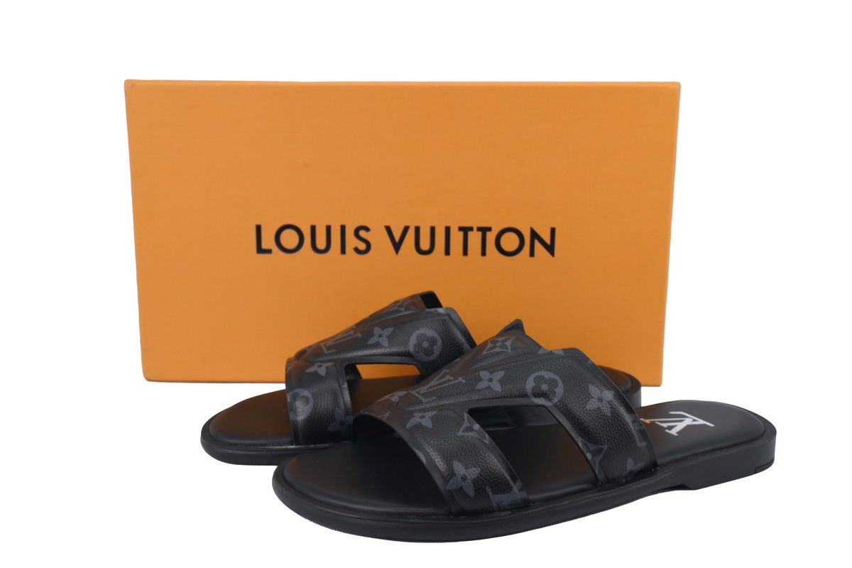 Louis Vuitton Slippers Oasis Black Monogram 1ACRPL