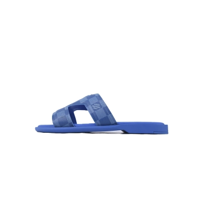 Louis Vuitton Slippers Oasis Blue Check 1AC5E4 01