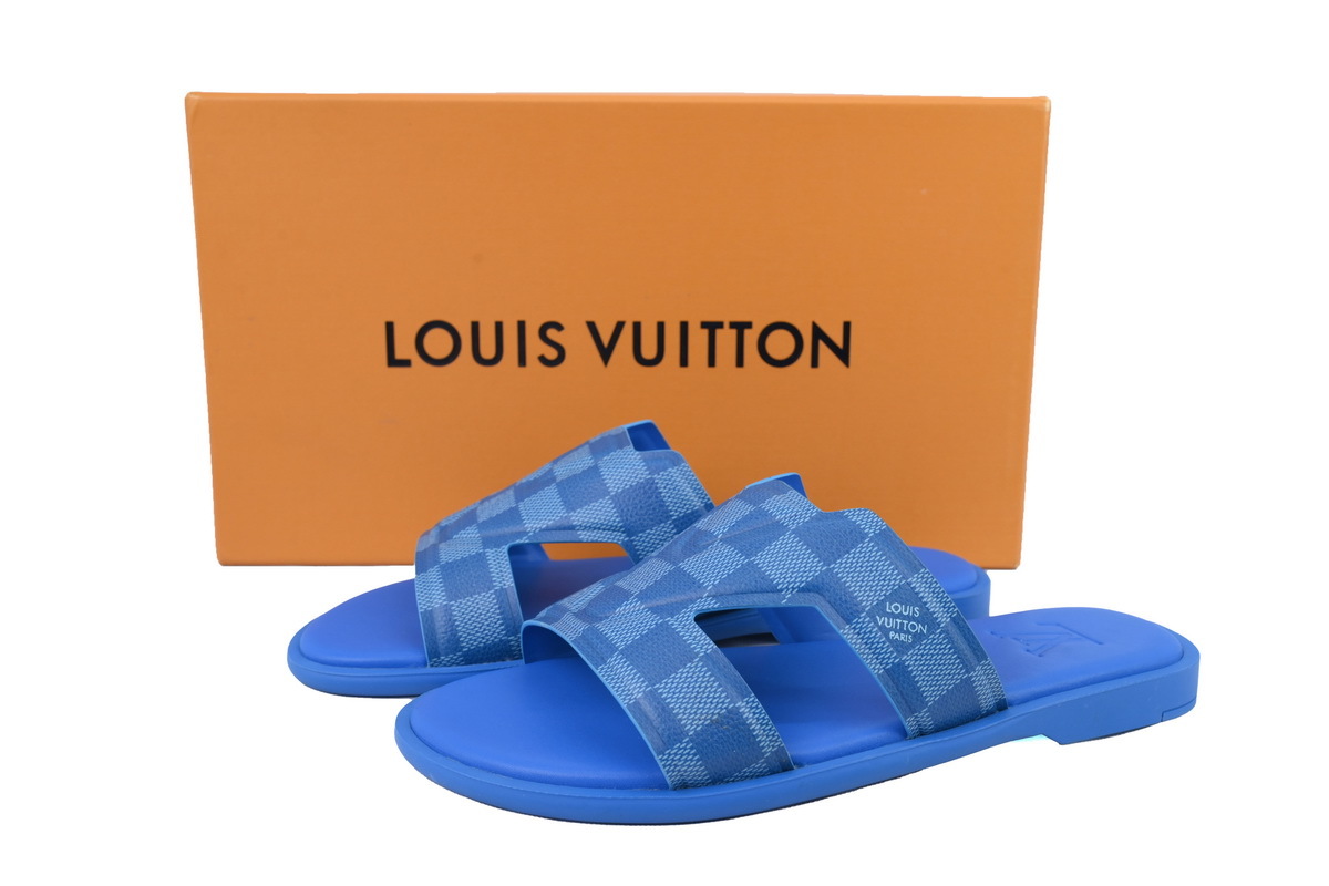 Louis Vuitton Slippers Oasis Blue Check 1AC5E4