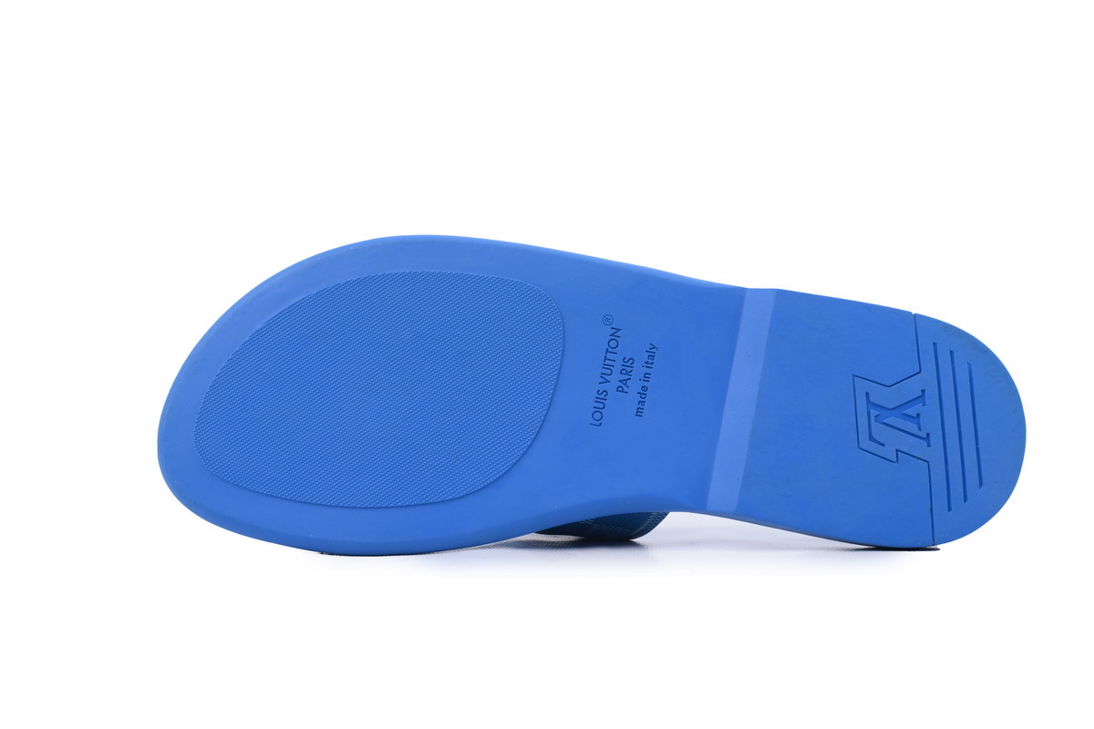 Louis Vuitton Slippers Oasis Blue Check 1AC5E4