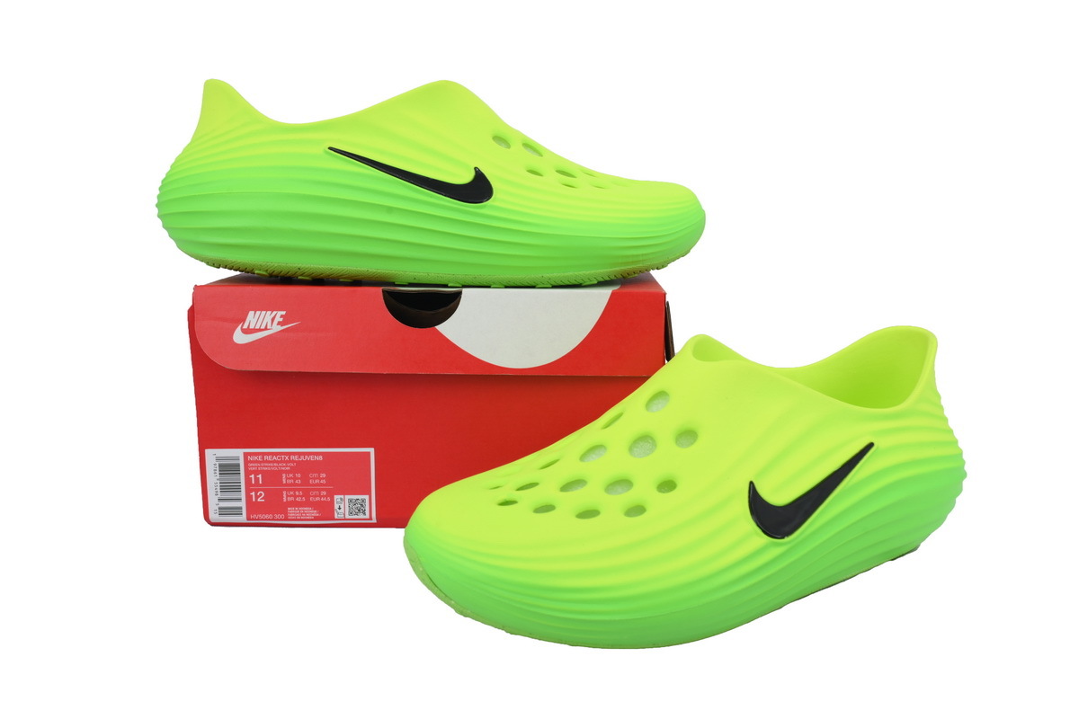 Nike ReactX Rejuven8 Green Strike Slippers HV5060-300
