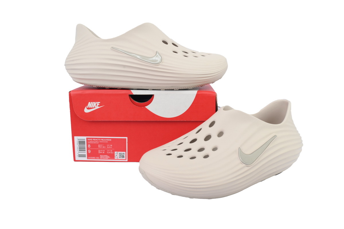 Nike ReactX Rejuven8 Light Orewood Brown Slippers HV5060-100