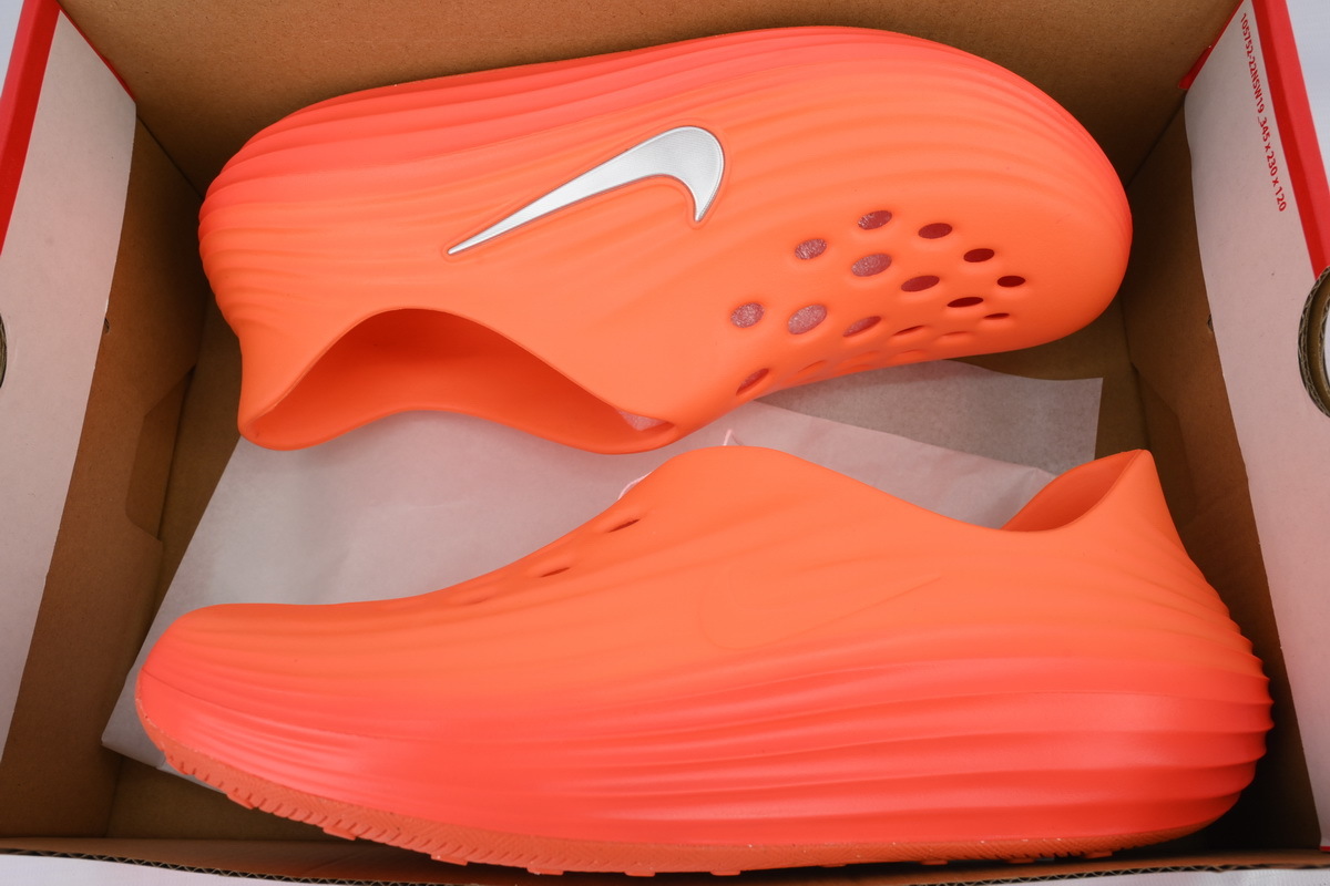 Nike ReactX Rejuven8 Safety Orange Slippers HV5060-800