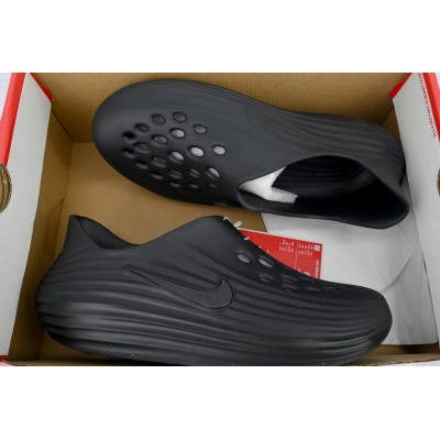 Nike ReactX Rejuven8 Triple Black Slippers HV5060-001 02