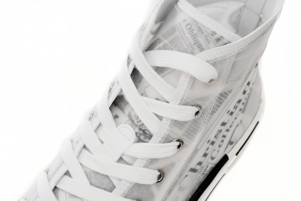 Dior B23 Oblique Transparency High Top Newspaper H565