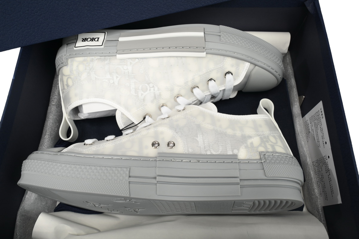 Dior B23 HT Oblique Low Rank Silver Gray