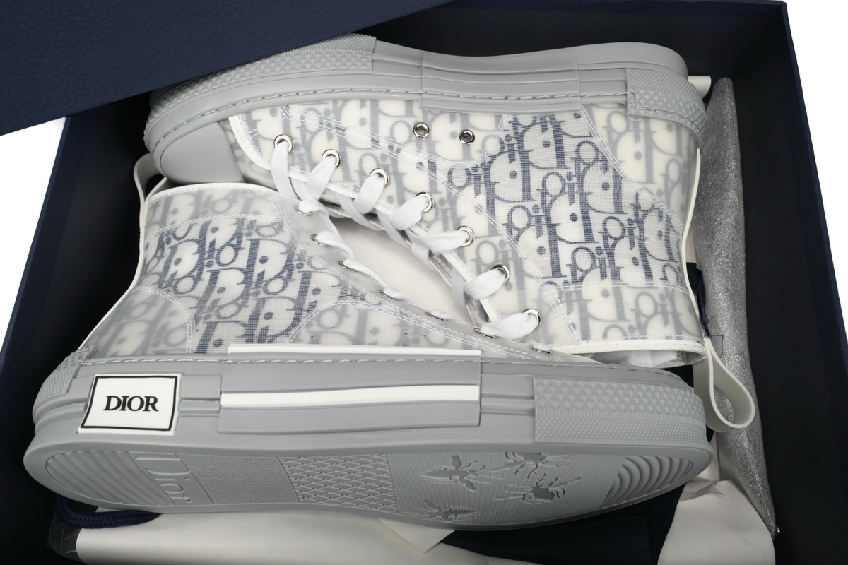 Dior B23 Oblique High Top Black and White 3S
