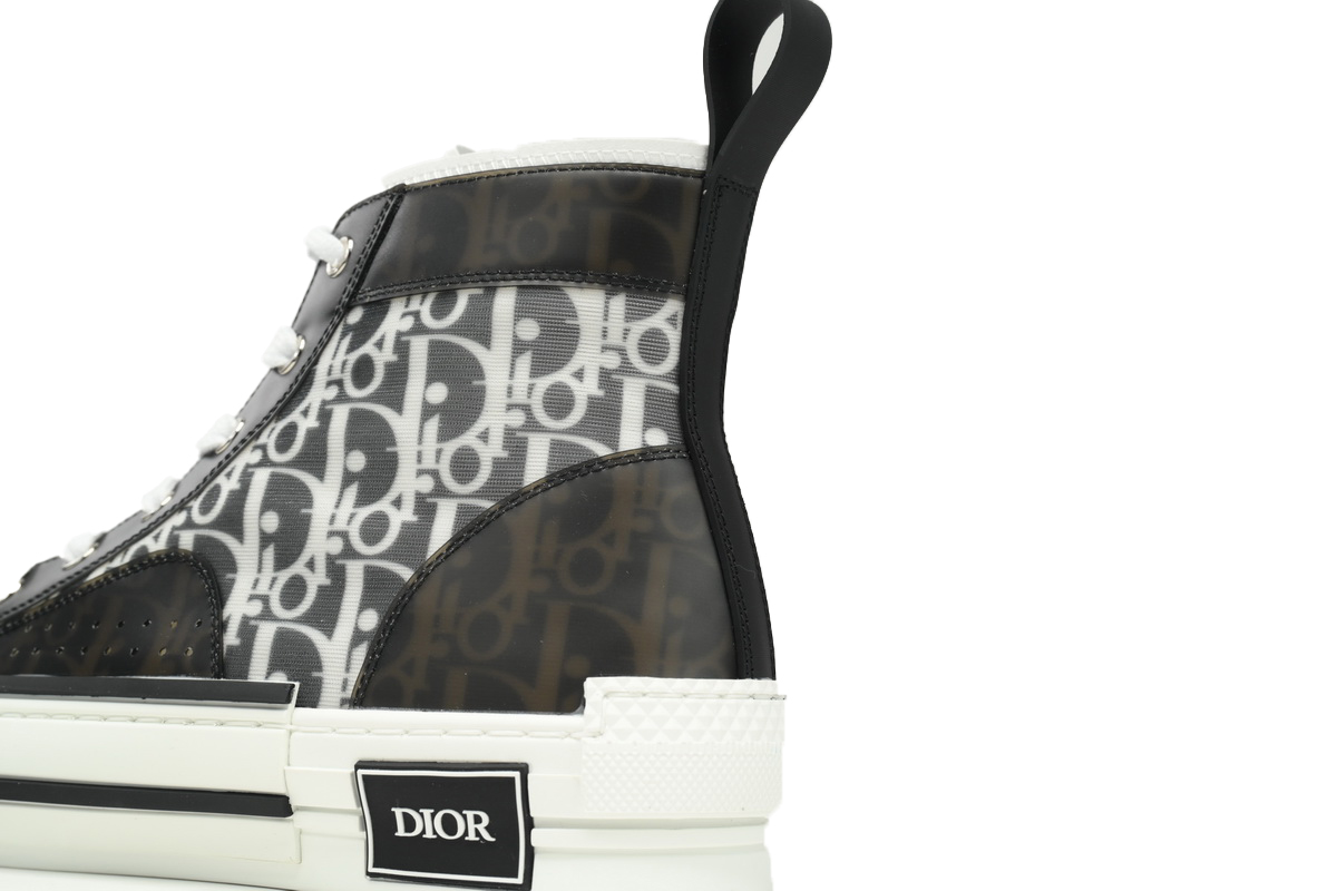 Dior B23 Oblique High Top Black and White
