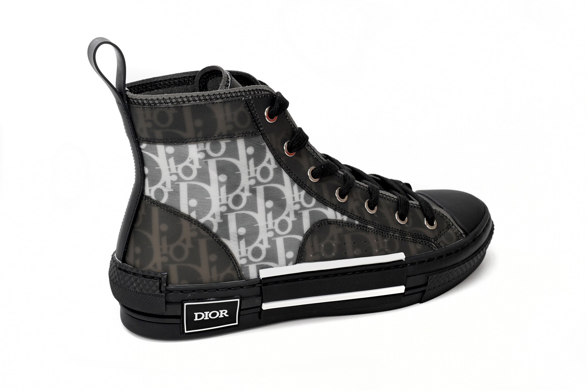 Dior B23 High Top Canvas Oblique Black