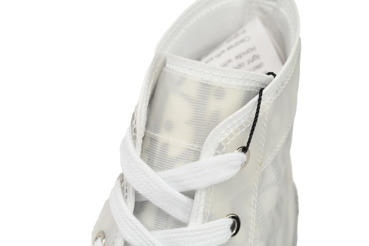 Dior B23 High Top Oblique Transparency Silver Ash