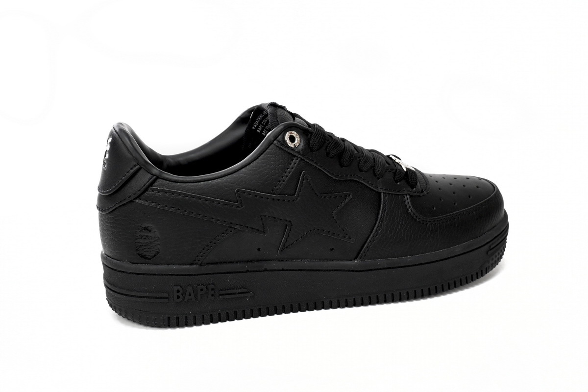 A Bathing Ape Bape Sta Low Black 1J30 -191- 013