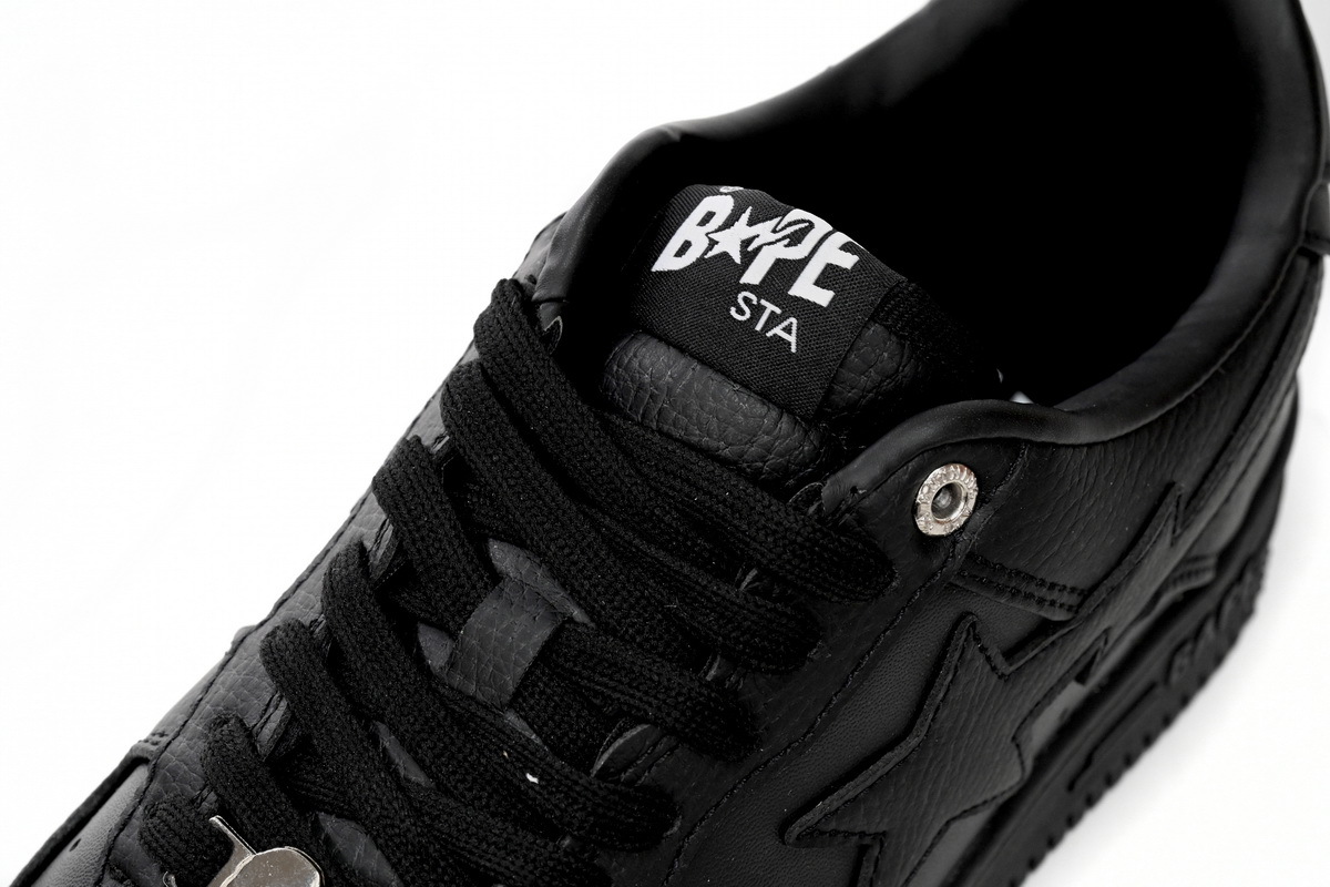 A Bathing Ape Bape Sta Low Black 1J30 -191- 013