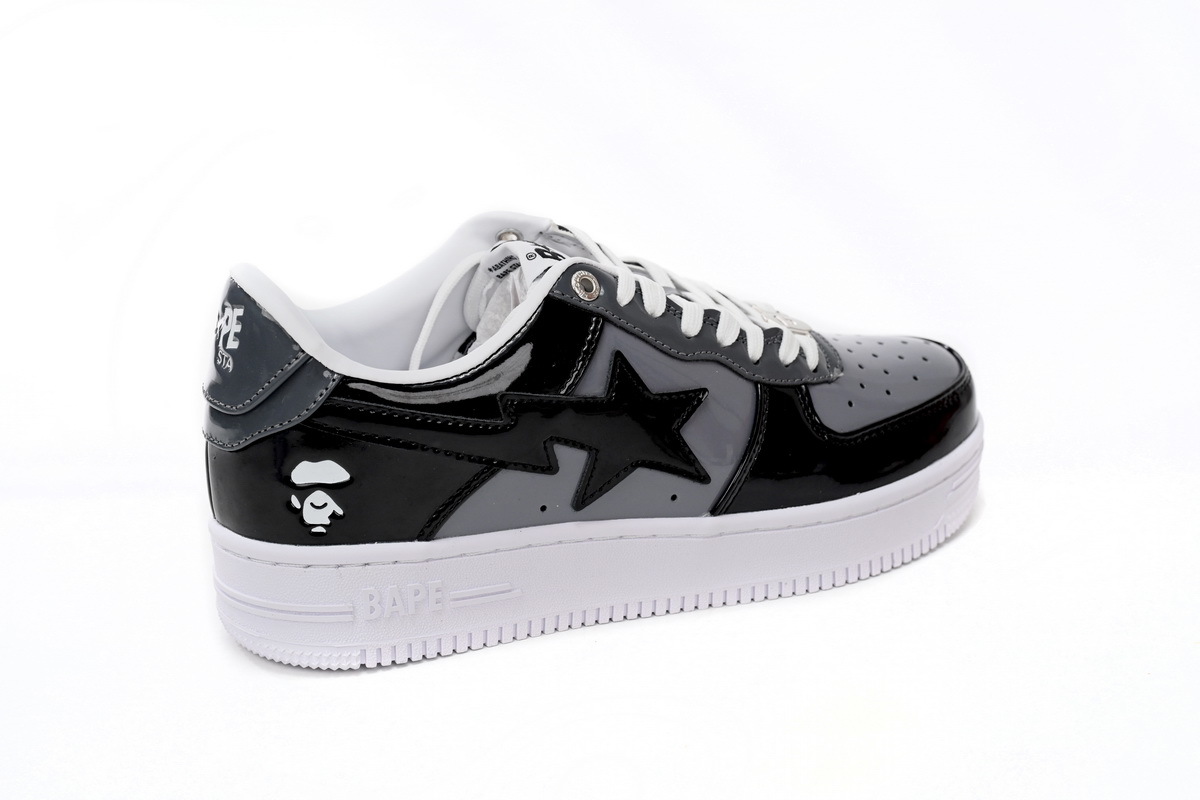 A Bathing Ape Bape Sta Low Black Grey Baolan 1H20 191 046