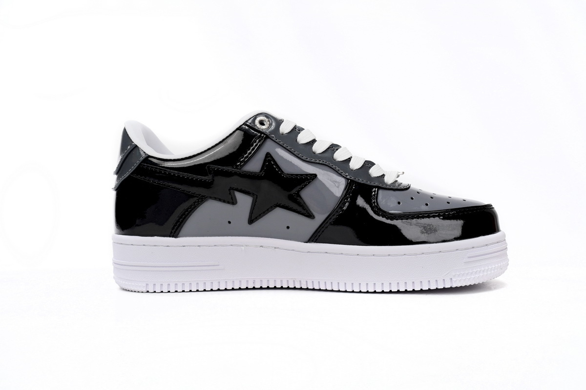 A Bathing Ape Bape Sta Low Black Grey Baolan 1H20 191 046