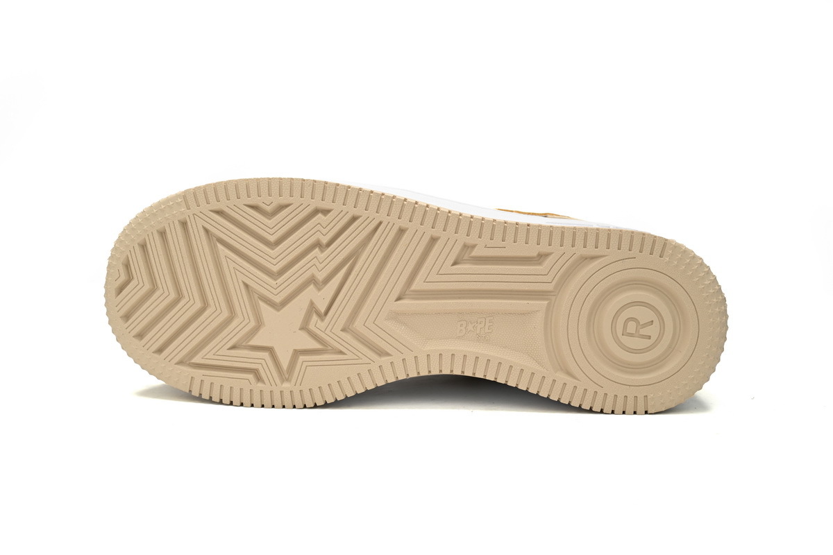 A Bathing Ape Bape Sta Low Brown White Mirror Surface 1170-191-022
