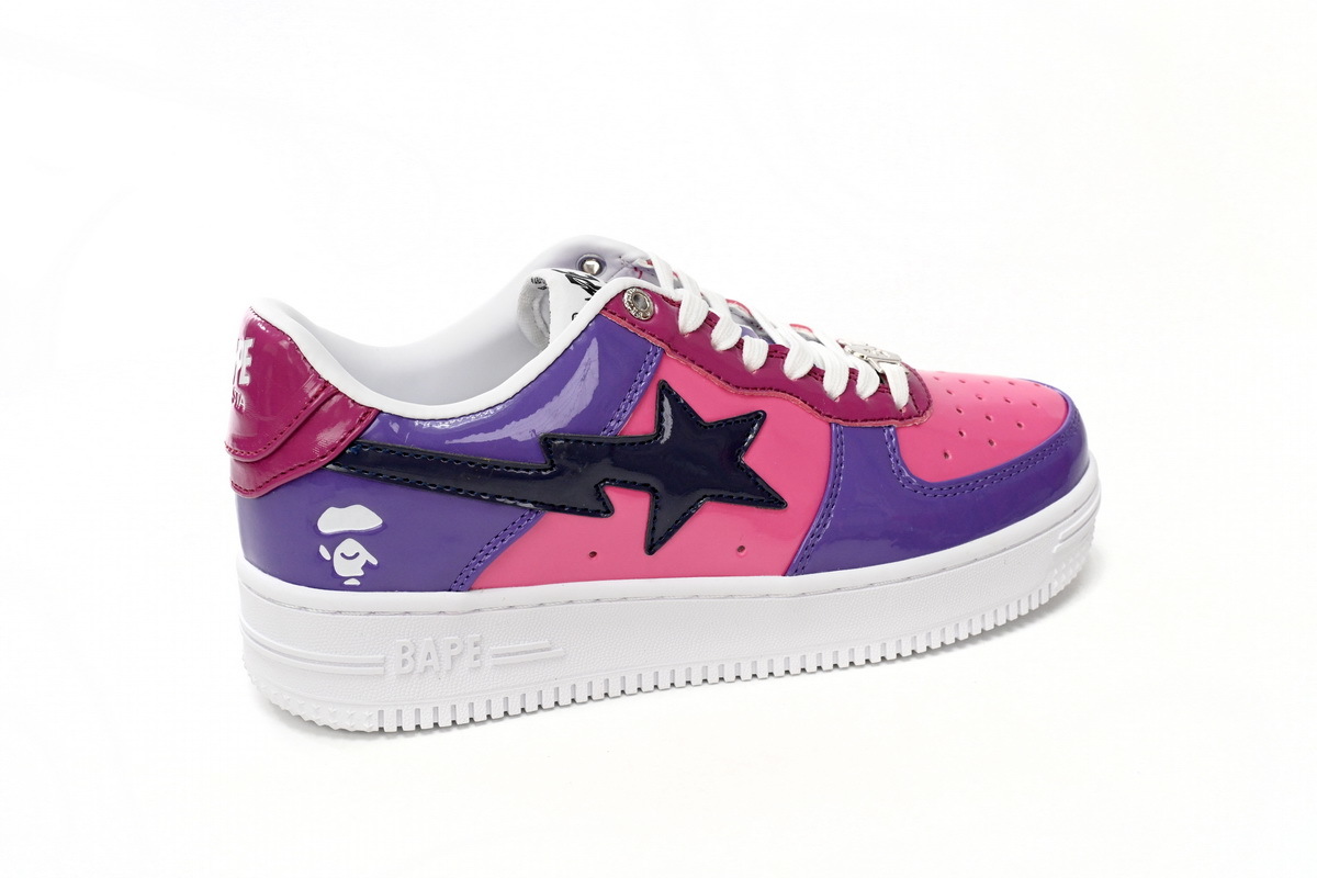 A Bathing Ape Bape Sta Low Purple Mirror Surface 1H20 191 046