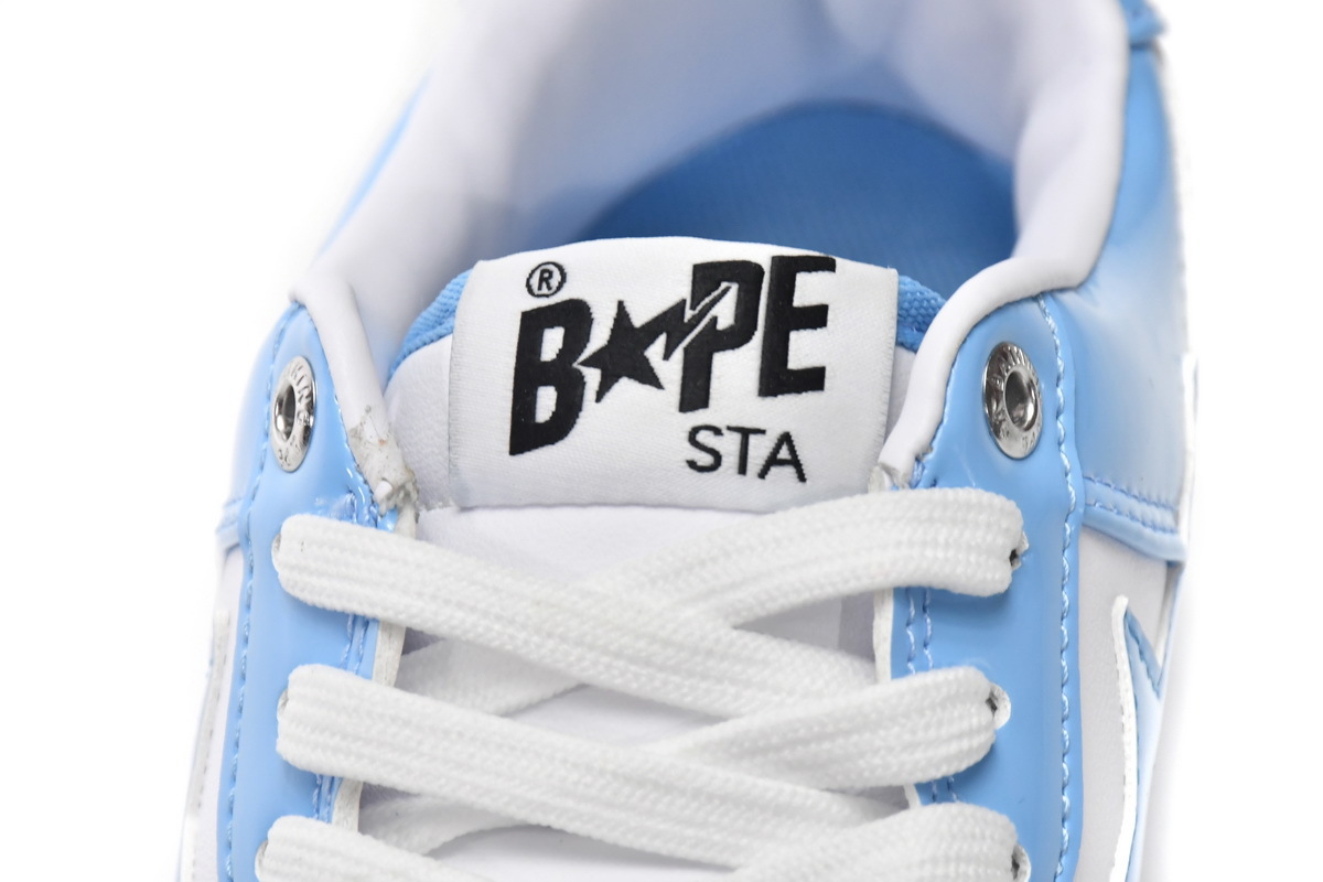 A Bathing Ape Bape Sta Low White Blue 1M70-191-001