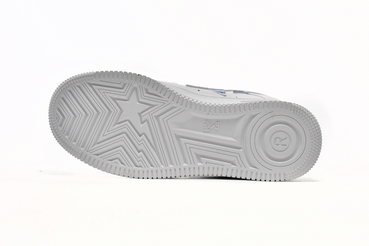 A Bathing Ape Bape Sta Low White Blue Camouflage 1H20-191-045