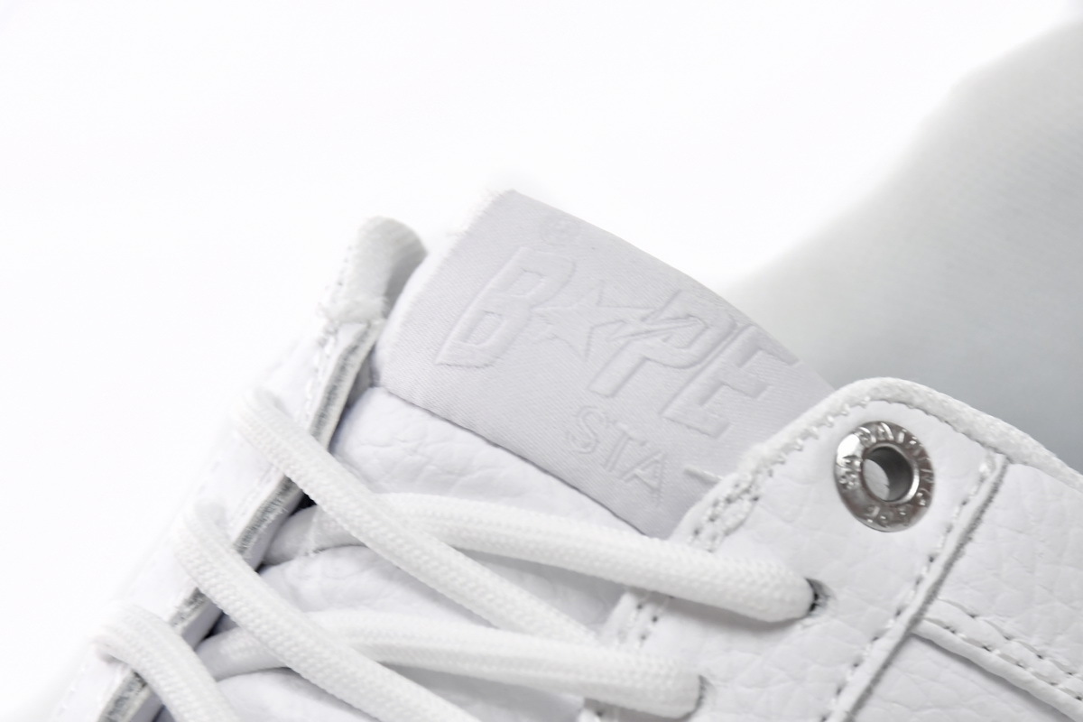 A Bathing Ape Bape Sta Low White Grey 1H73-191-921