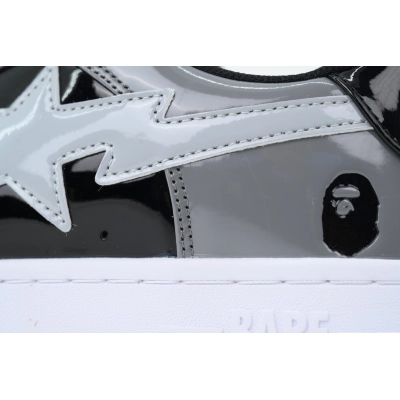 BATHING APE Carbon Ash Black And White OXZ-SHM19-13030 02
