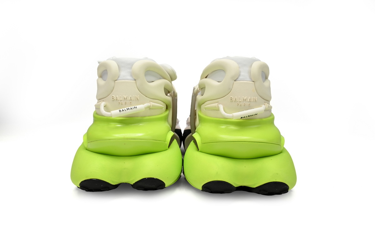 BALMAIN Multikolor Buty sportowe Black, white, and green YM1VJ309