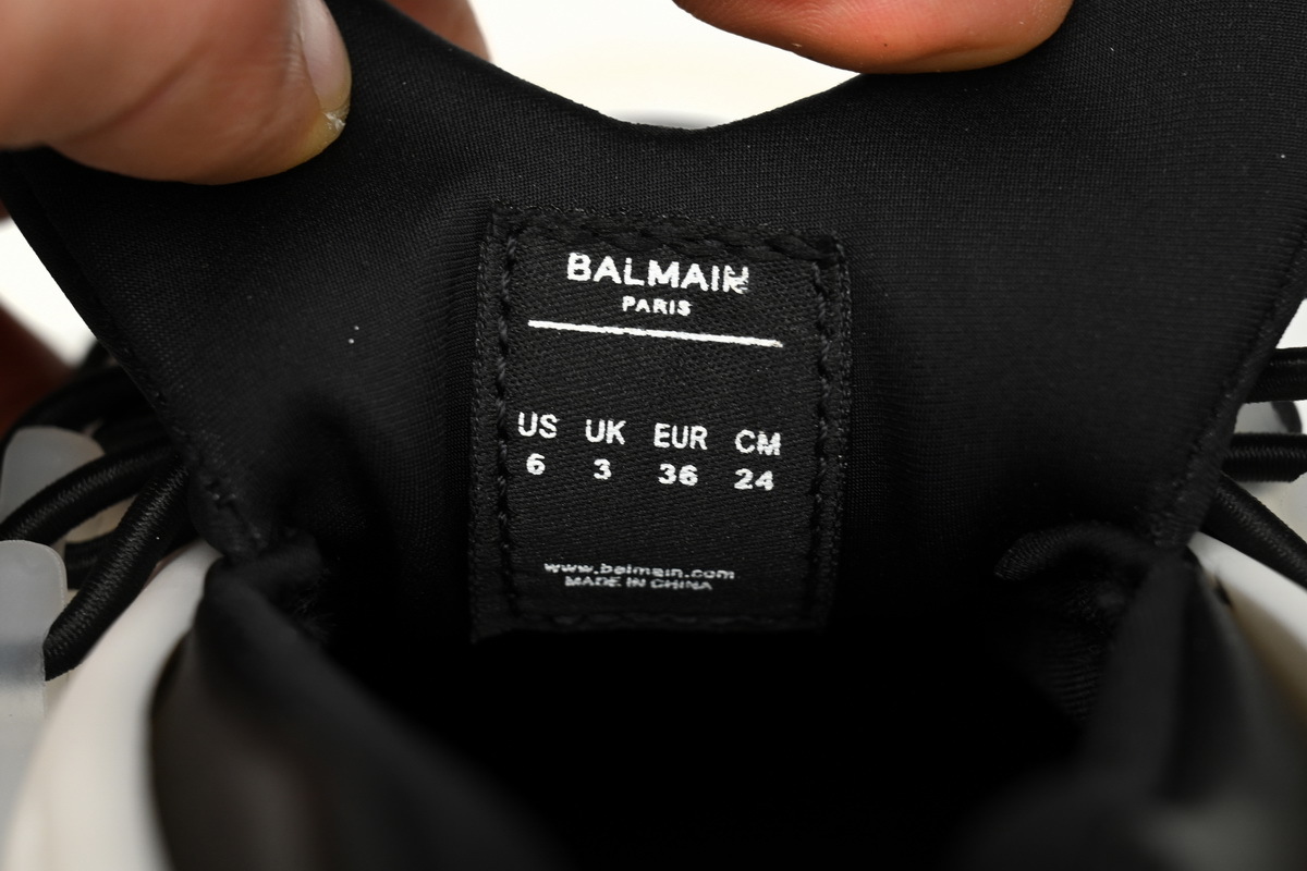 BALMAIN Multikolor Buty sportowe Black And White YM1VJ309