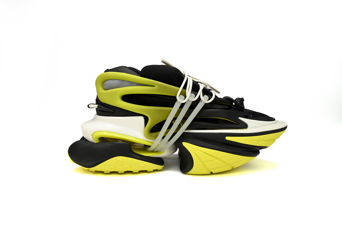 BALMAIN Multikolor Buty sportowe Black And Yellow YM1VJ309