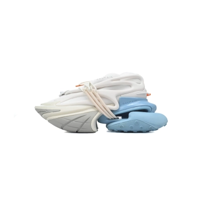 BALMAIN Multikolor Buty sportowe White Blue YM1VJ309 01