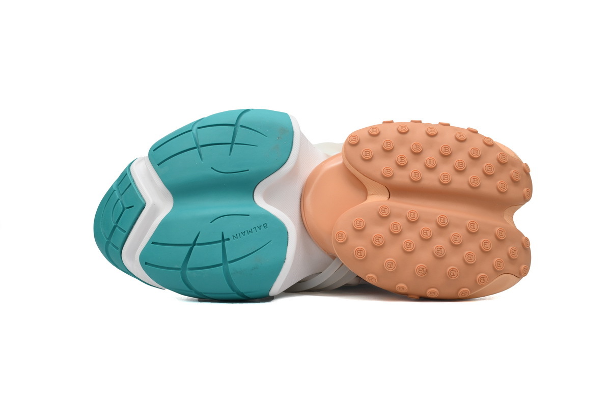 BALMAIN Multikolor Buty sportowe White Green Orange YM1VJ309