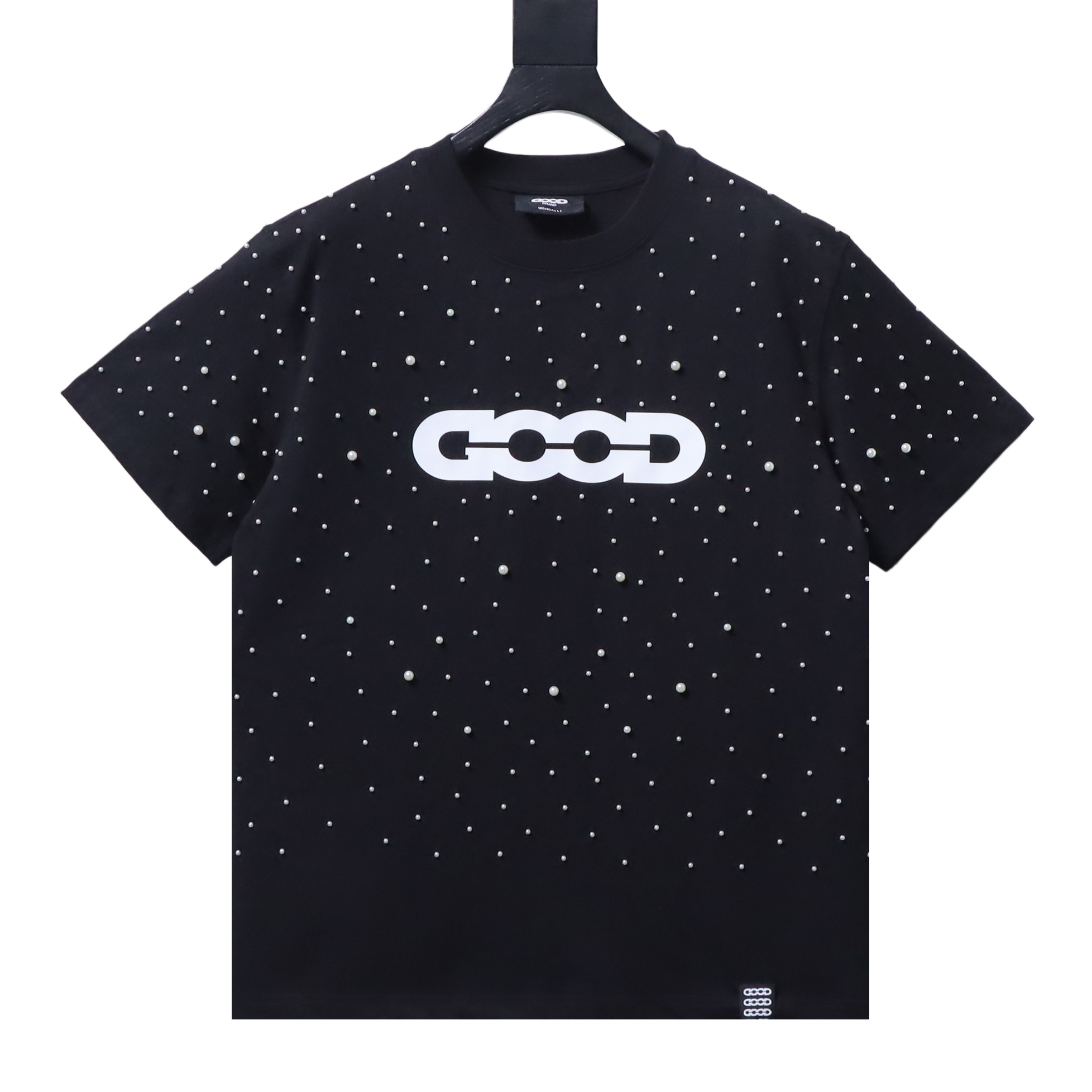GOODBRAND Bionic Pearl Print Logo Short Sleeve T-Shirt