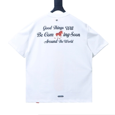 GOODBRAND Year of the Horse Puff Denim Rhinestone Short Sleeve T-Shirt 02