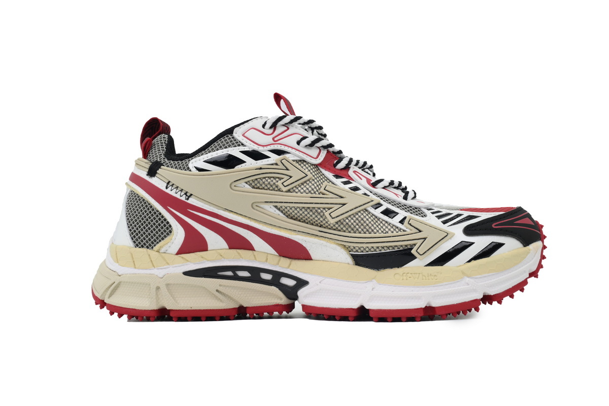 OFF-WHITE Be Right Back Khaki Red OMIA295C99 FAB000 0032