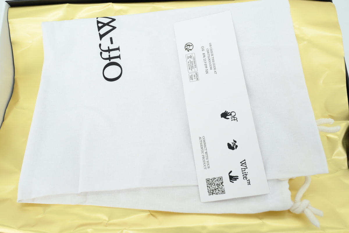 OFF-WHITE Be Right Back White Printed Pattern OWIA289F 25LEA001 0055
